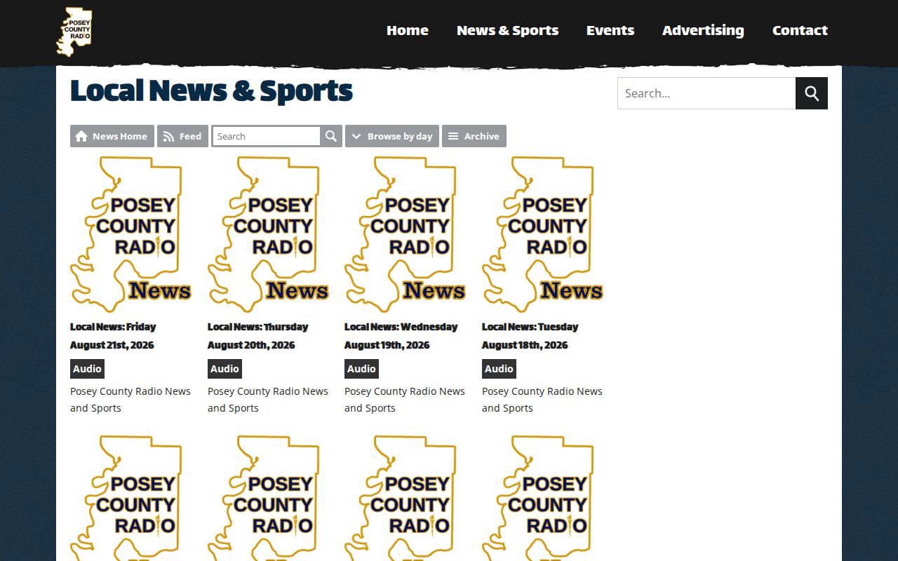 Posey County Radio crime news and arrest coverage page